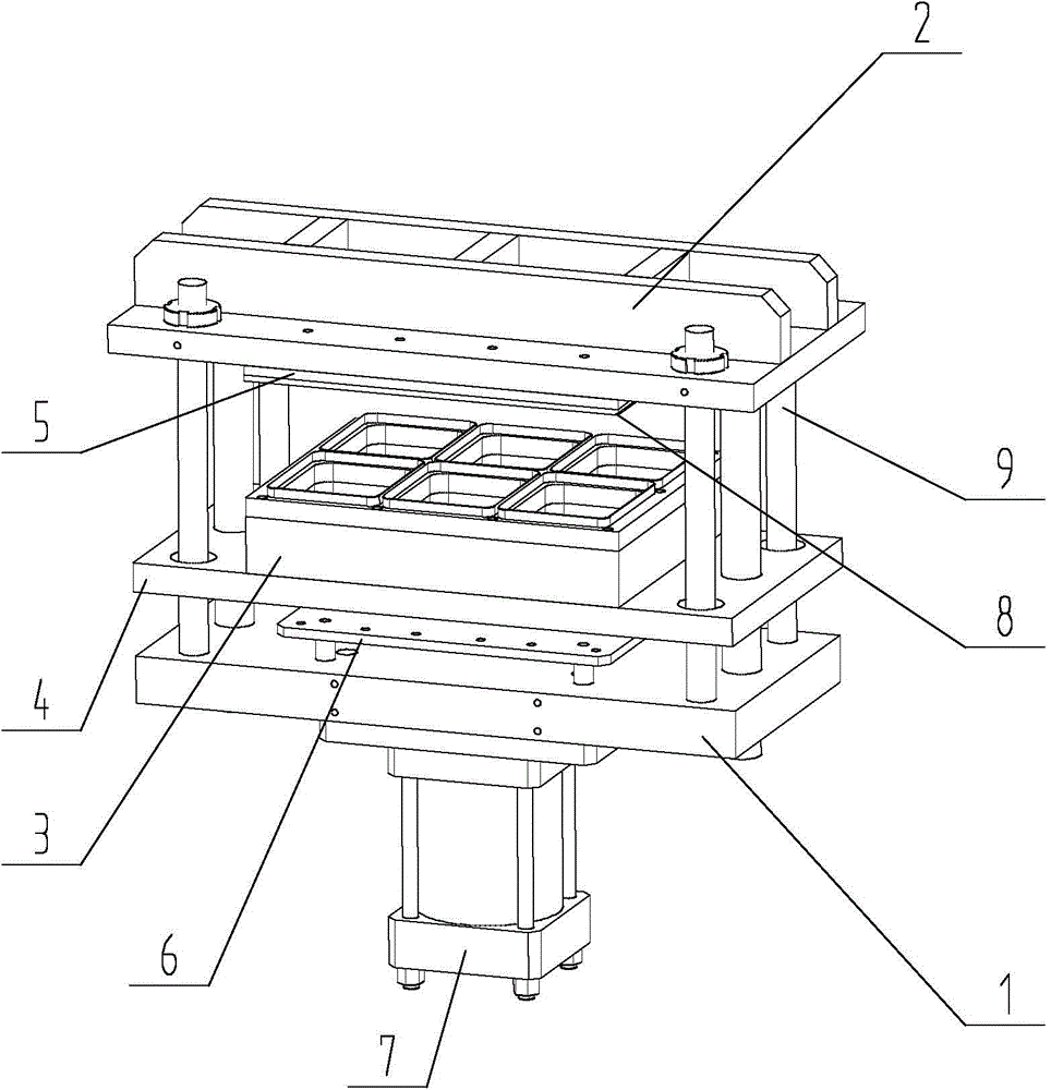 Full-automatic hard box stretch film cutting damping device