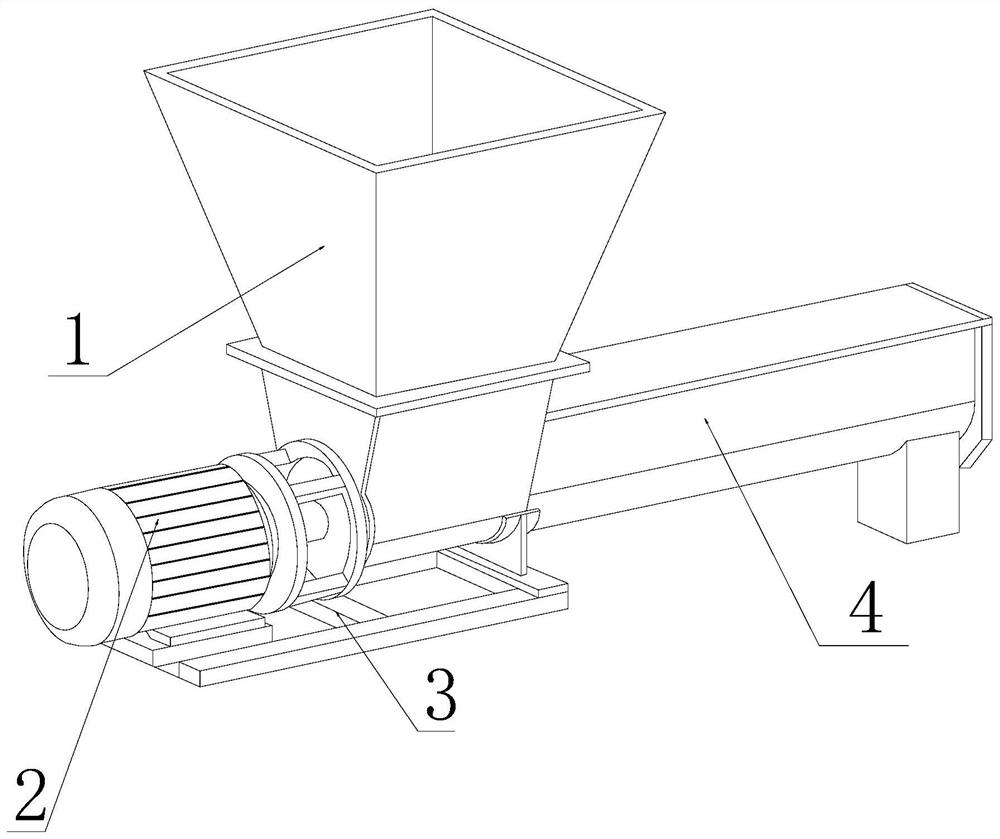 Screw feeder for steel preparation