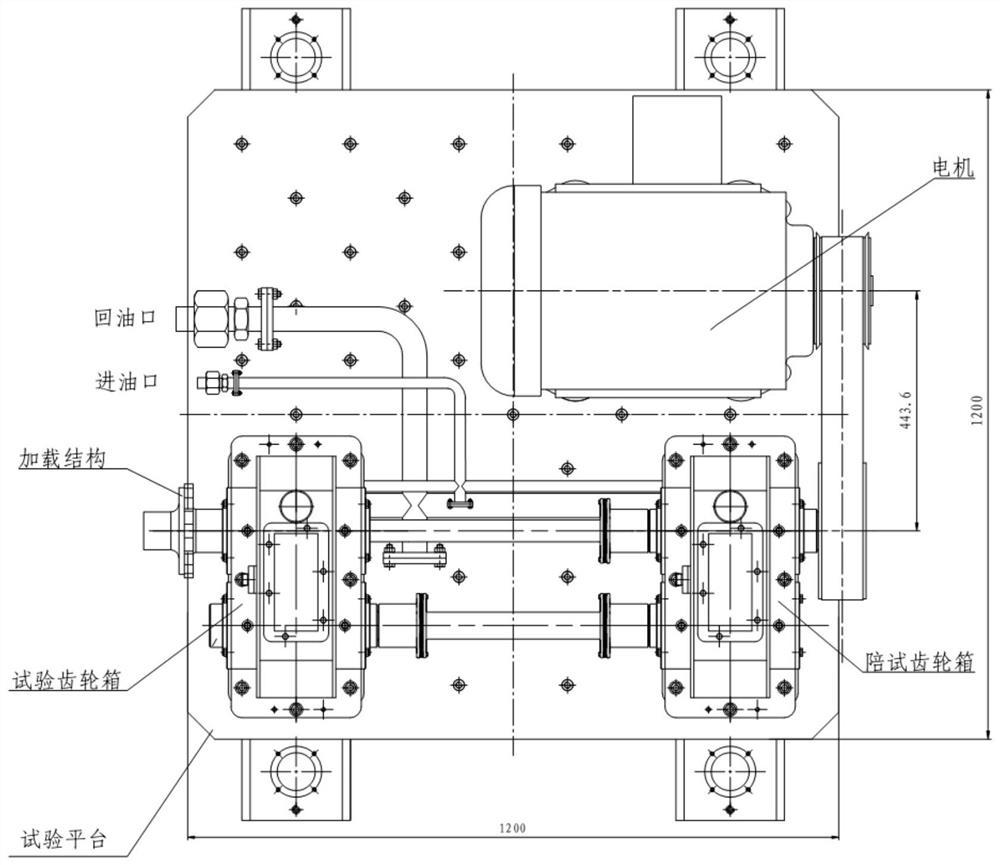 Drop-type gearbox impact test bench and test method thereof