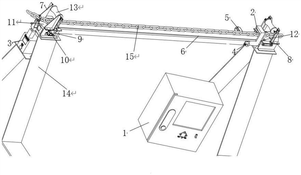 System and method for accurately measuring length in compensation chain boxing process