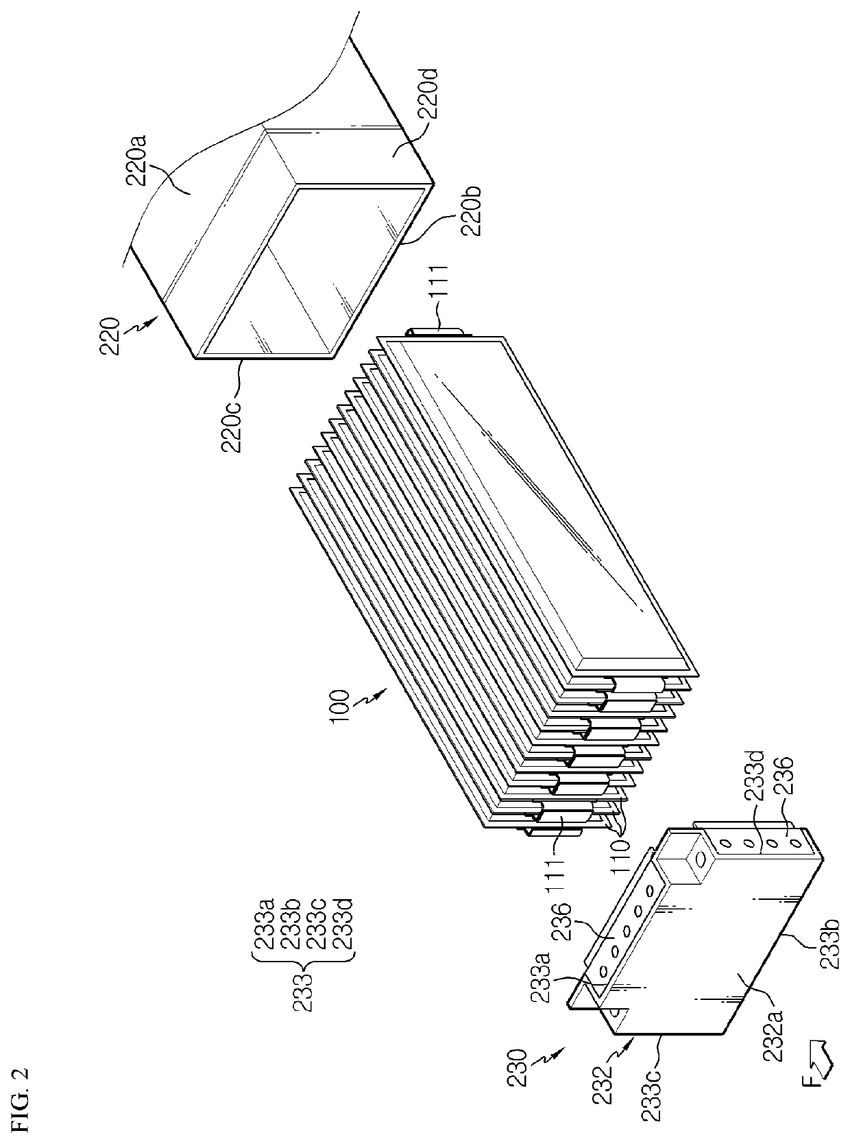 Battery module provided with end frame