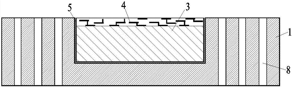 Embedded type TSV adapter plate structure for numerous-layer wiring