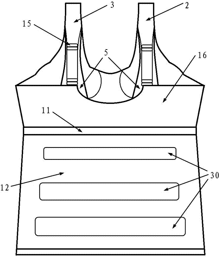 Breastfeeding underwear with back massage function