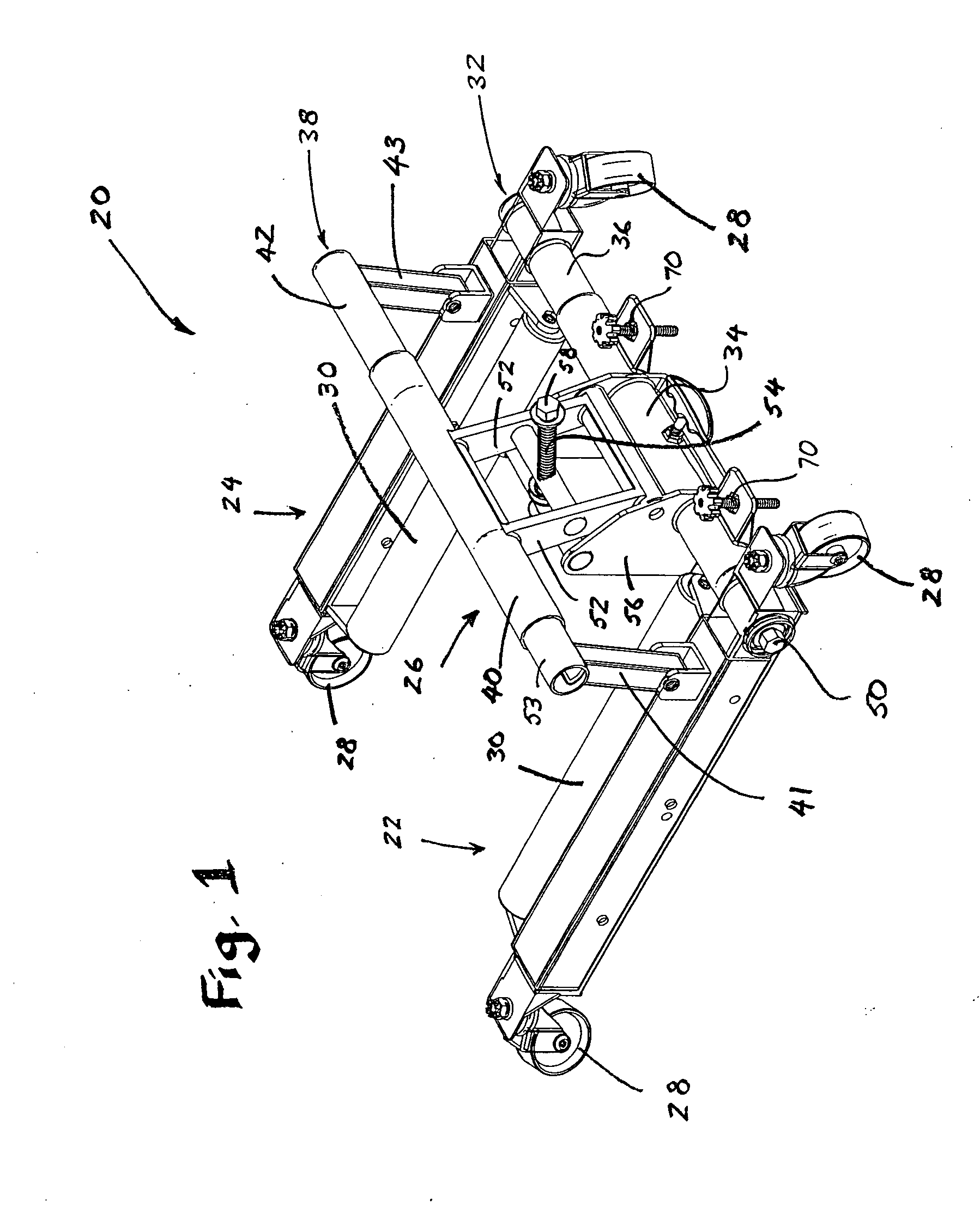 Automobile jack and wheel dolly