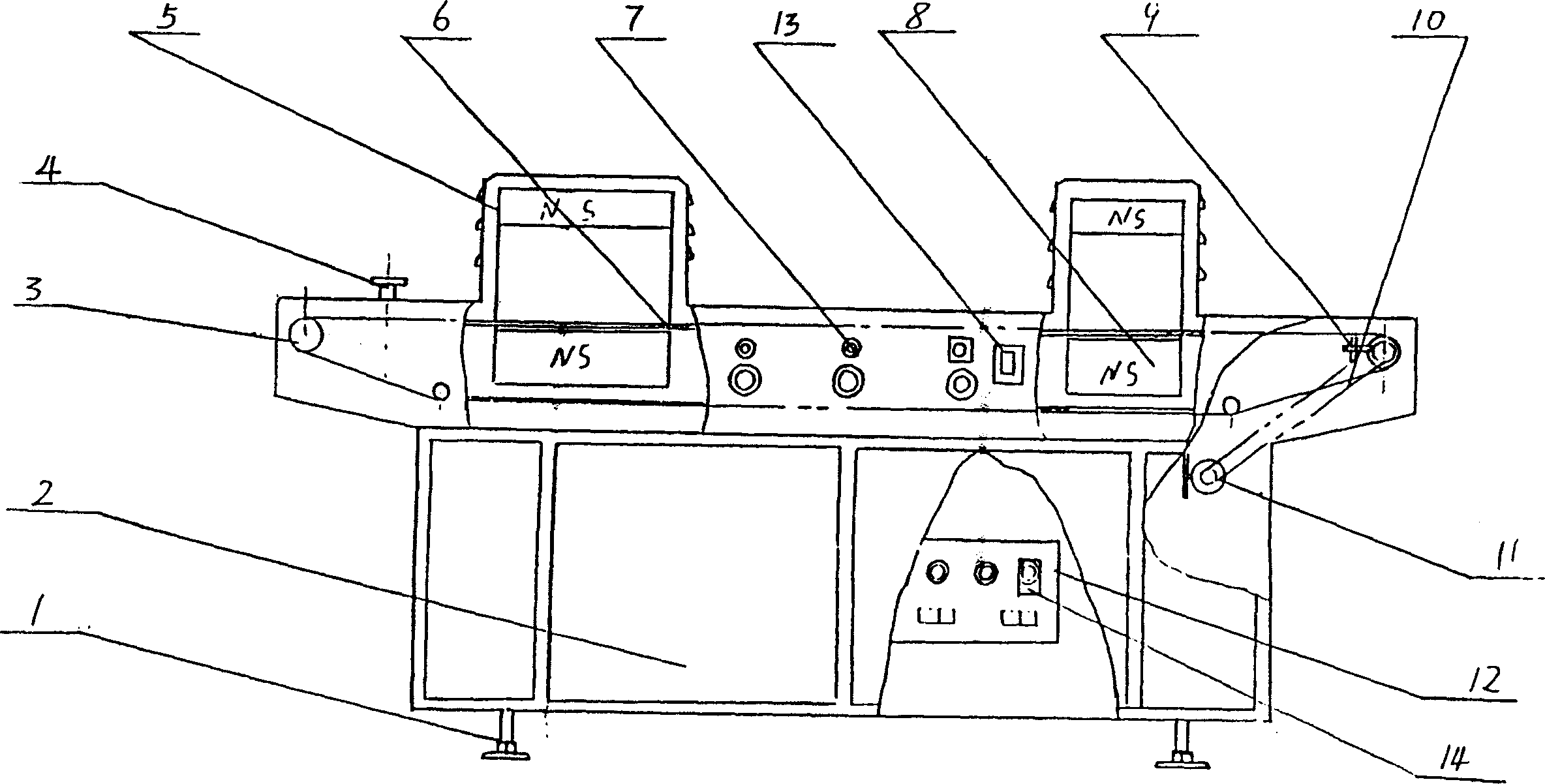 Bearing roller demagnetizer and usage thereof