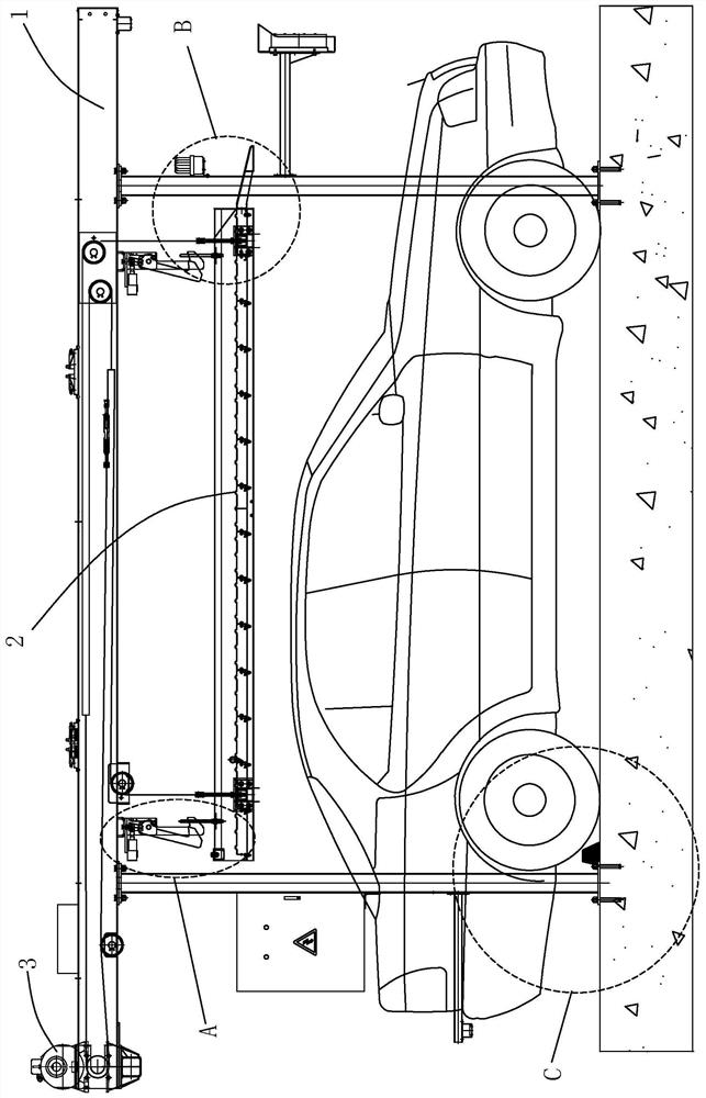 Novel simple lifting stereo garage and control method thereof