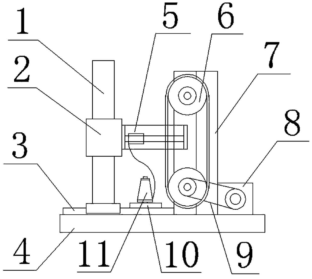 Rubber band winding machine