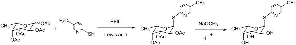 2,3,4-triacetyl-1-(5-trifluoromethyl-2-pyridyl) mercapto-alpha-L-fucopyranoside