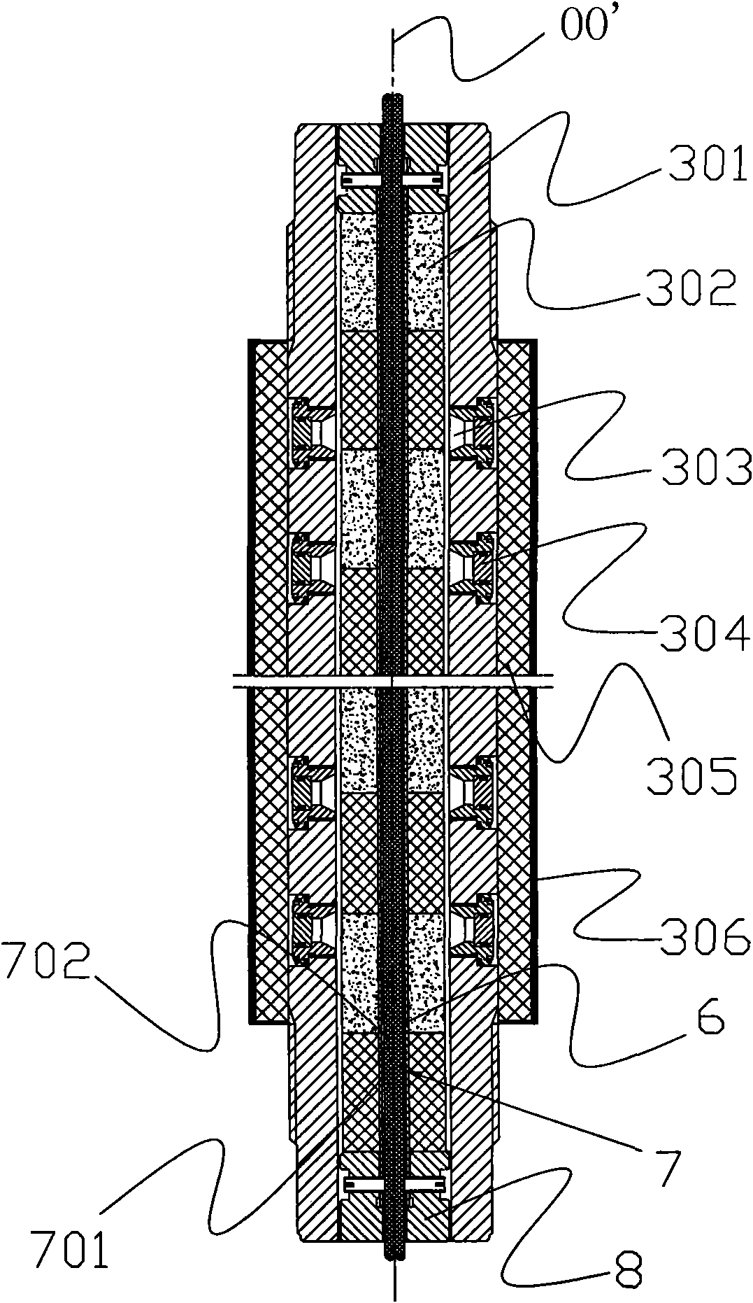 Controllable pulse gas energy pressure cracking device