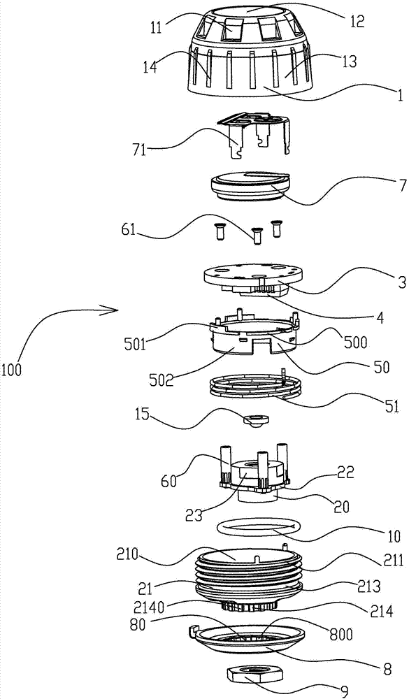 External tire gauge and antenna structure thereof