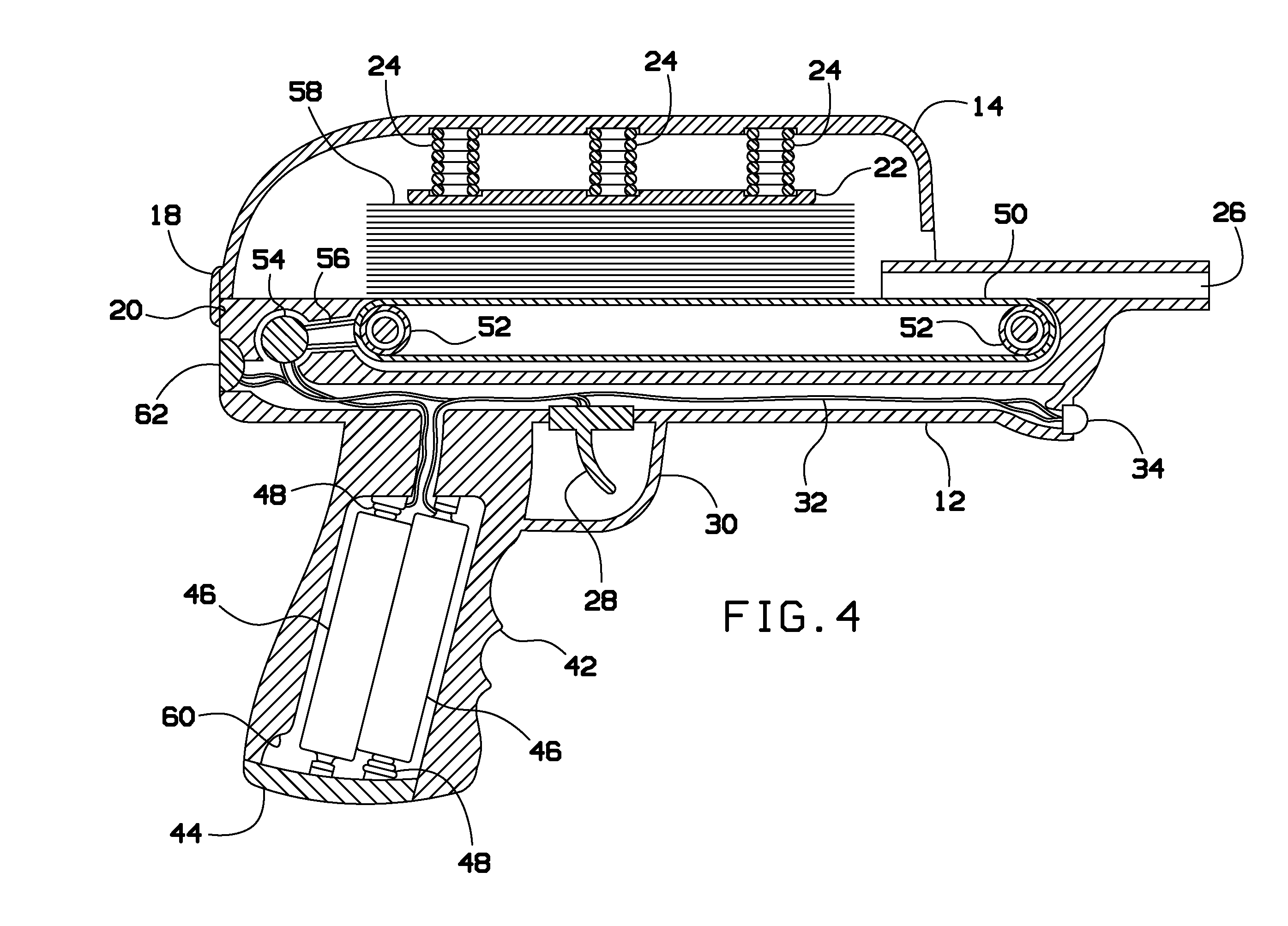 Device for shooting paper currency