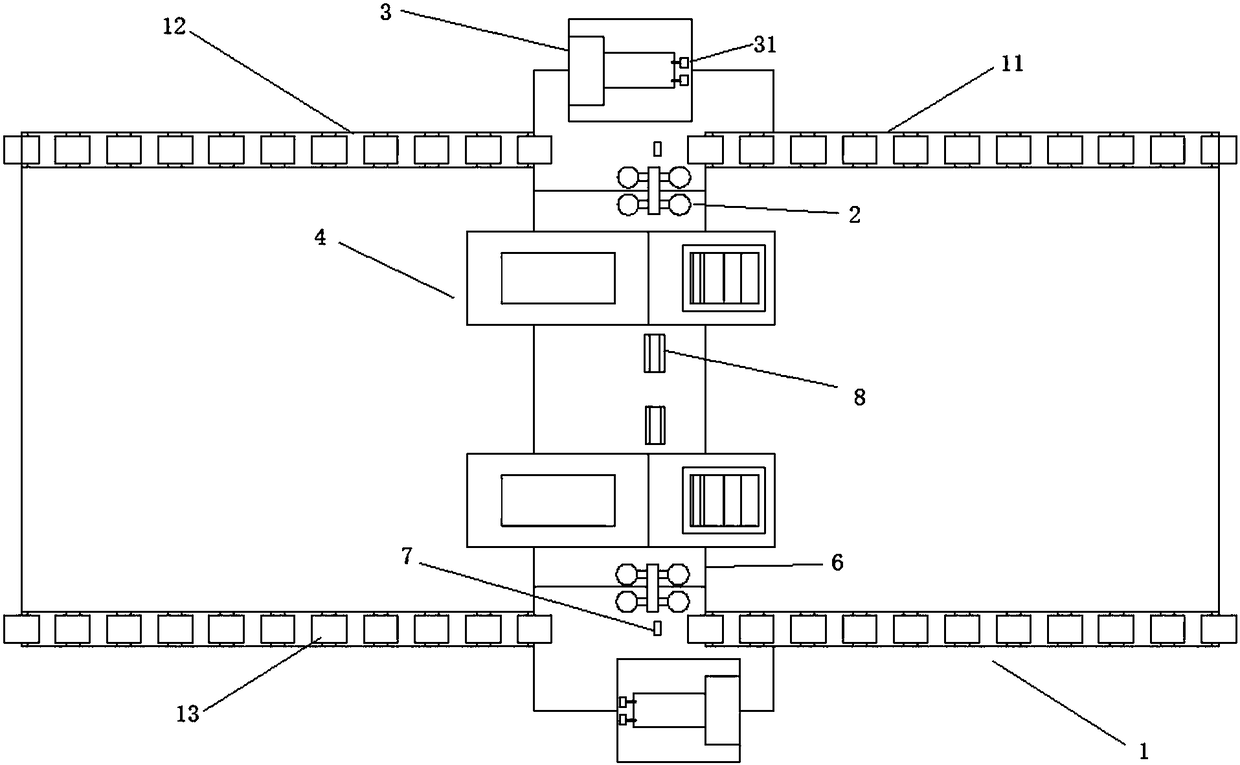 T-shaped elevator guide rail back side milling system