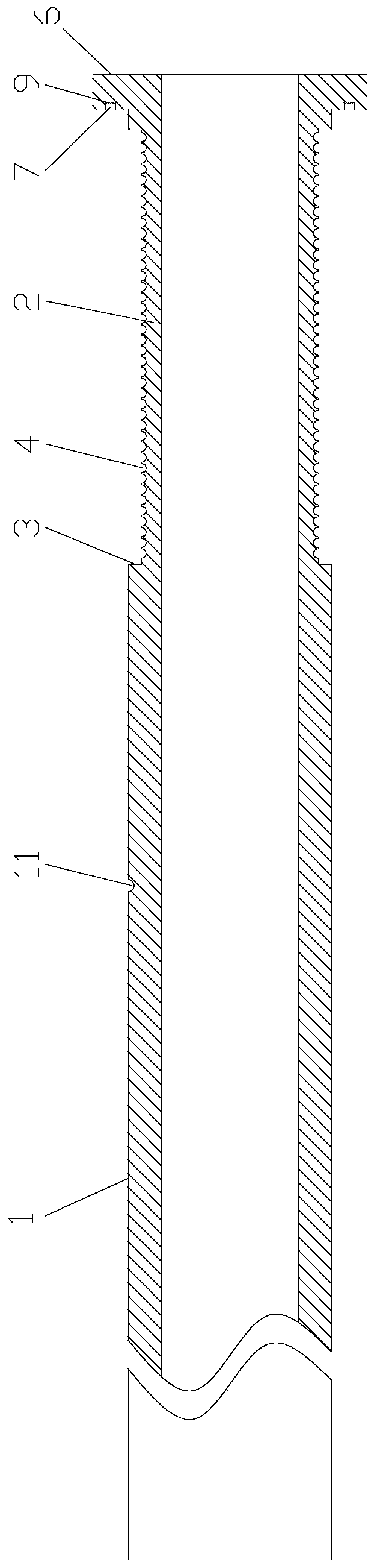 Purse-string end tension fixation device for purse-string suture