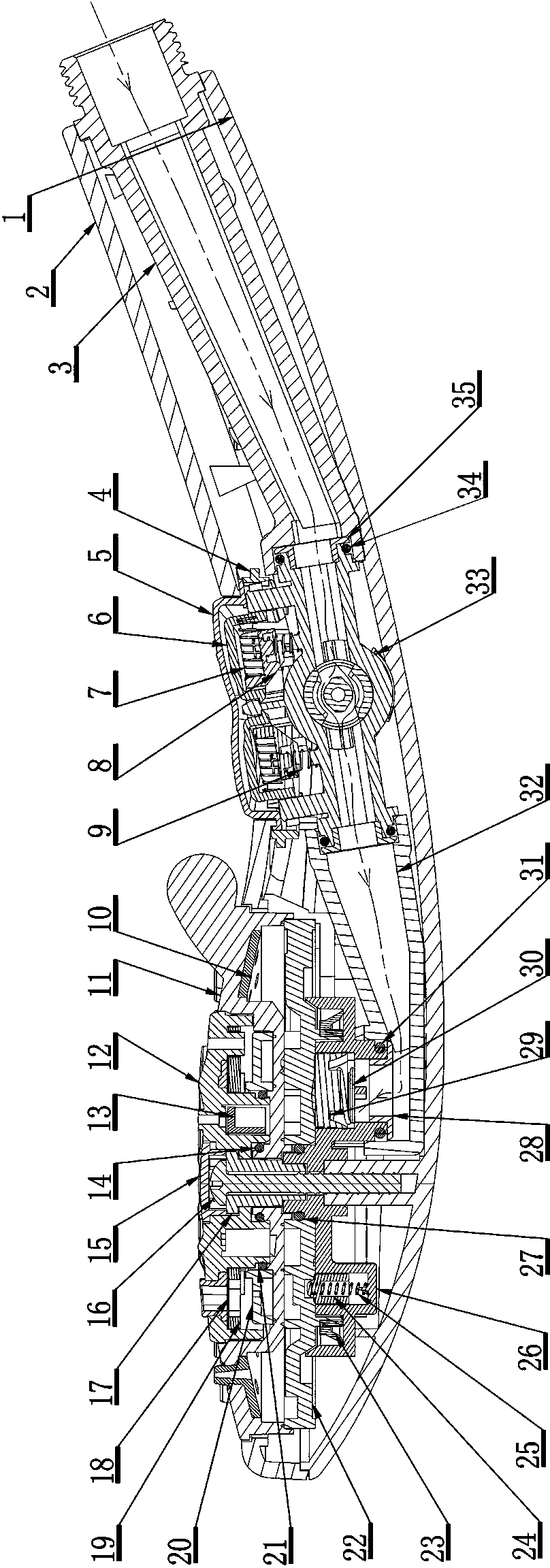 Button control flow shower