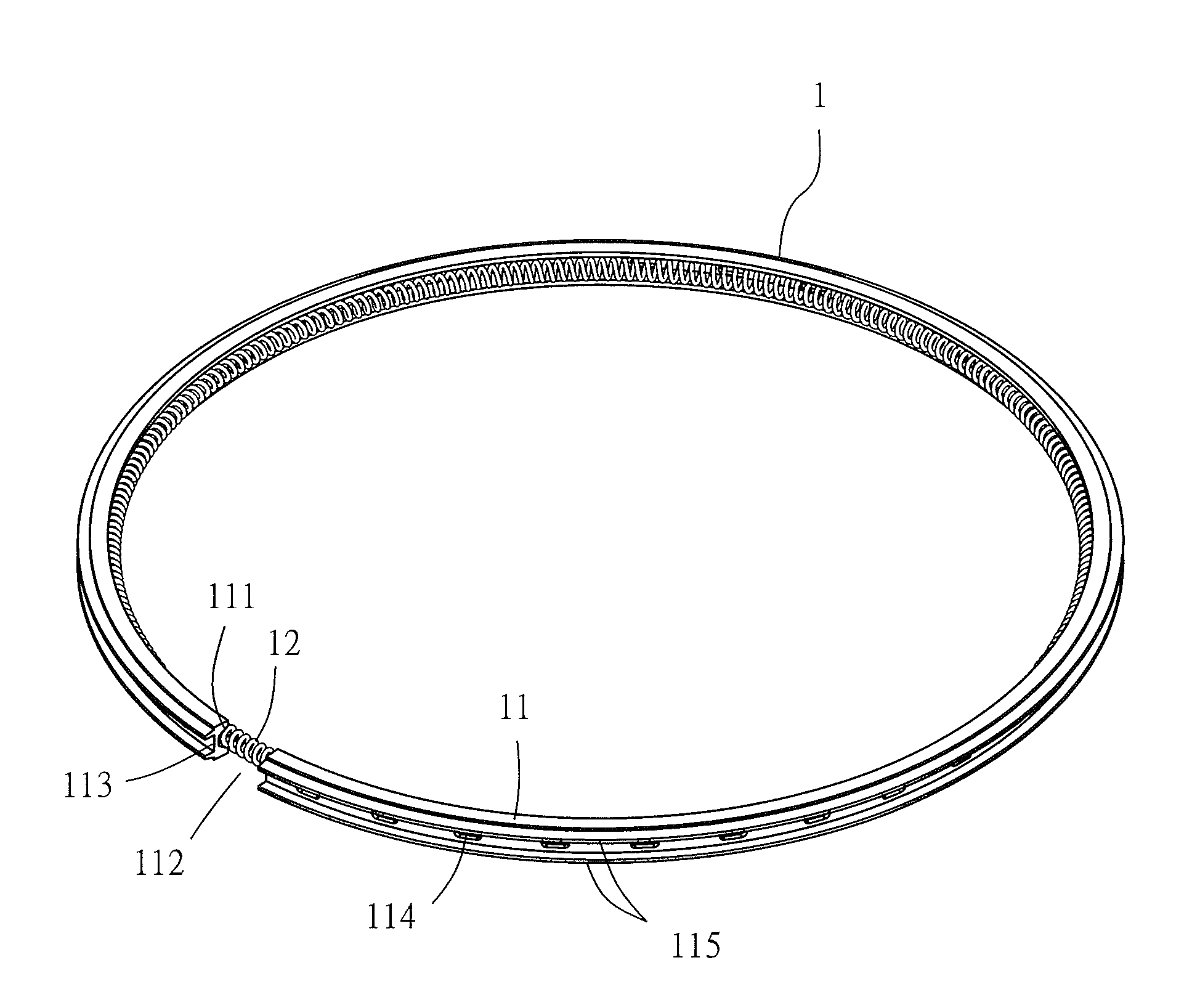 Structure of Titanium-alloy Piston Ring