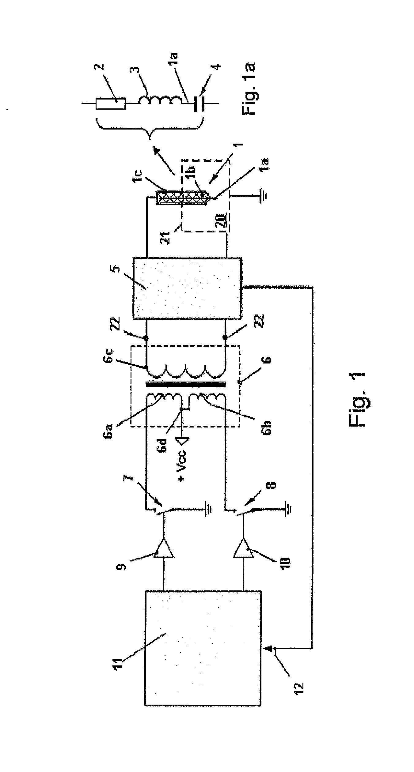 Method for energizing an HF resonant circuit which has an igniter as a component for igniting a fuel-air mixture in a combustion chamber