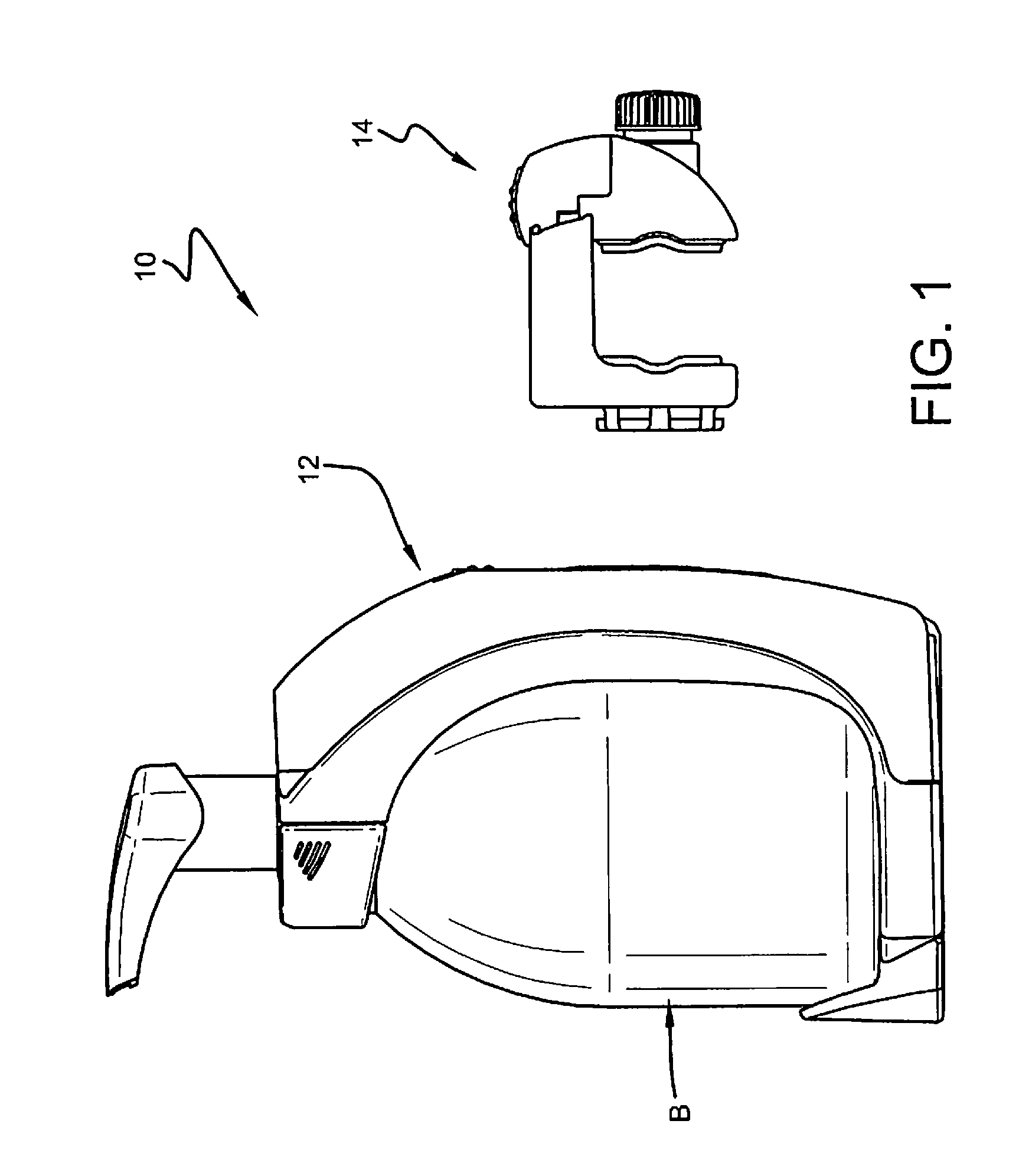 Bottle mounting system including separable bottle and clamp