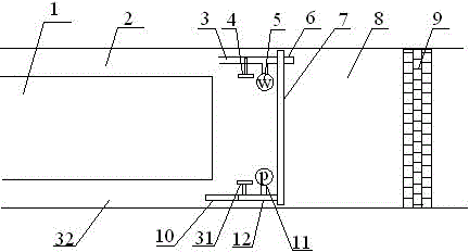 Mobile type goaf gas quick blocking and extraction device and technology