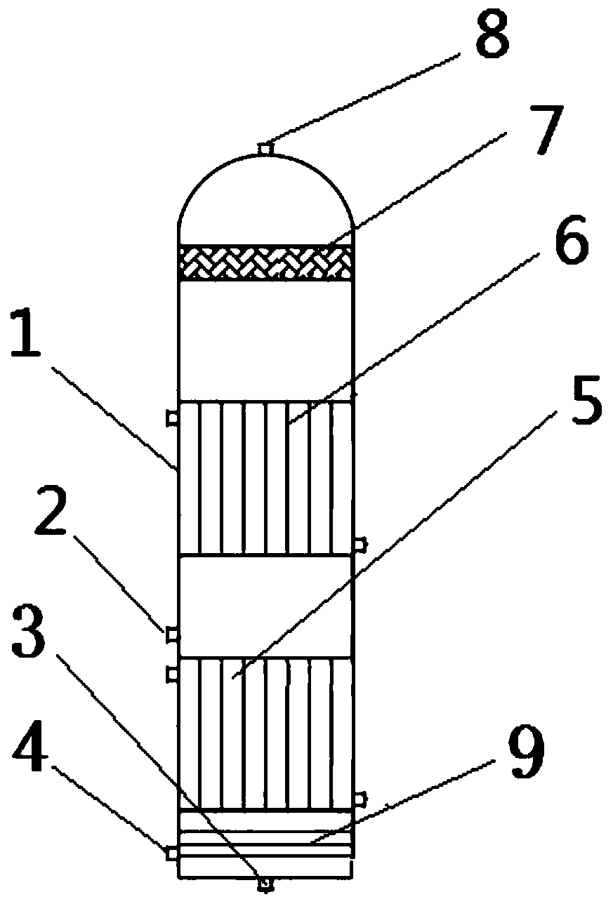 Gas-liquid phase vinyl chloride production process and device