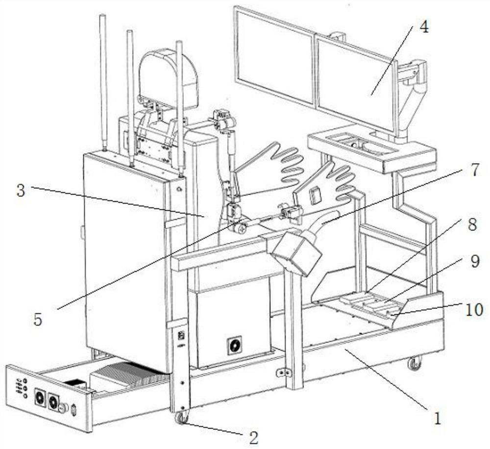 Follow-up remote control console and remote control method thereof