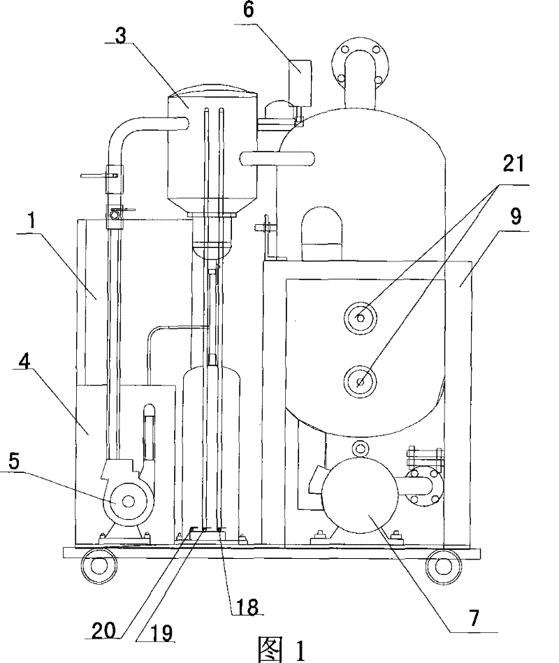 Intelligent high-performance automatic oil purification apparatus