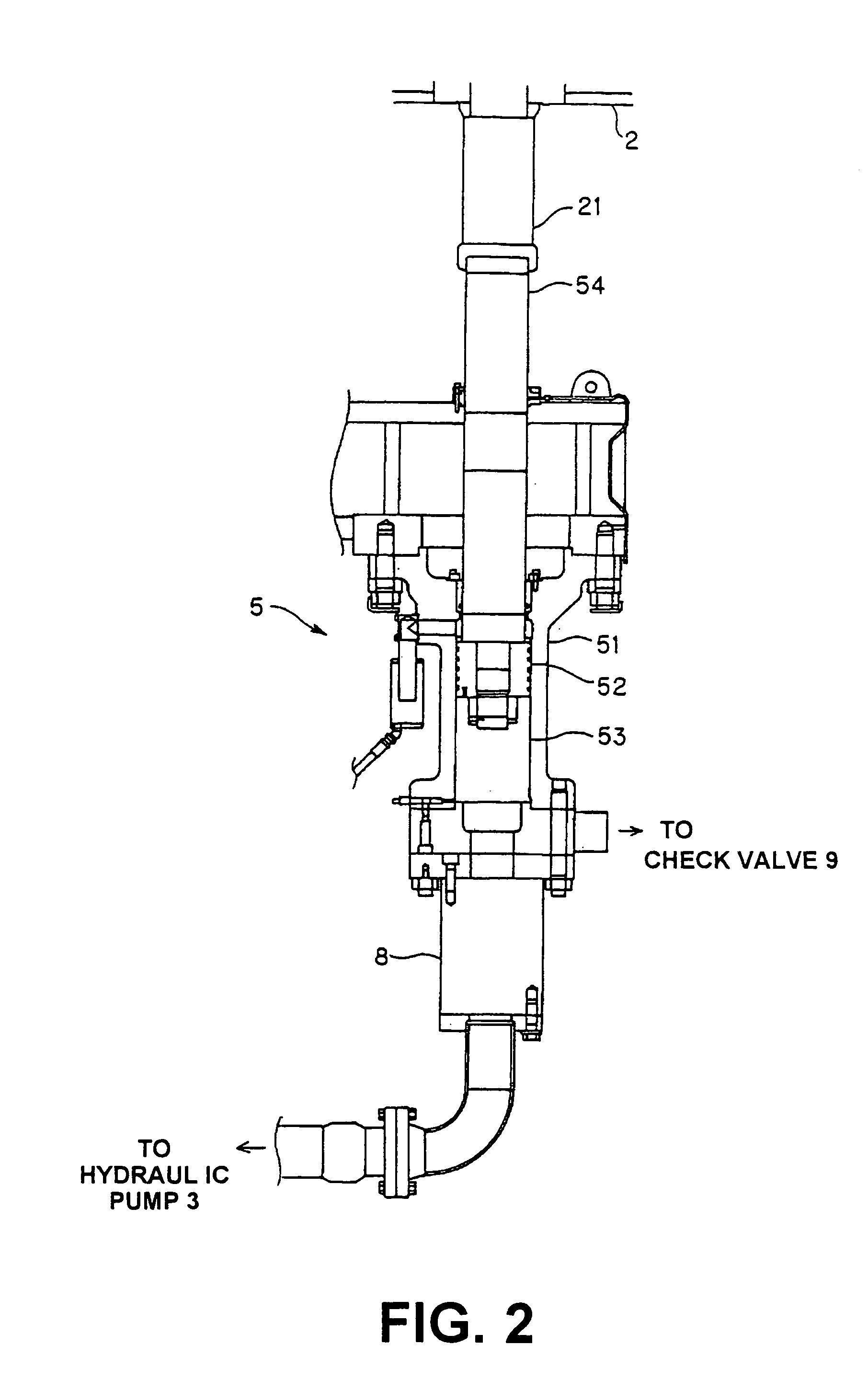 Die cushion apparatus of a press machine and surge pressure reduction method for a die cushion apparatus