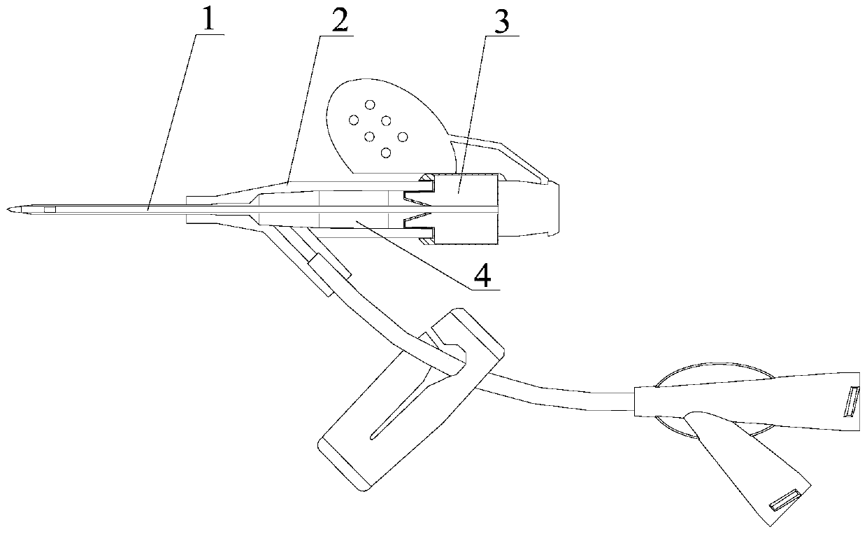 A safety indwelling needle