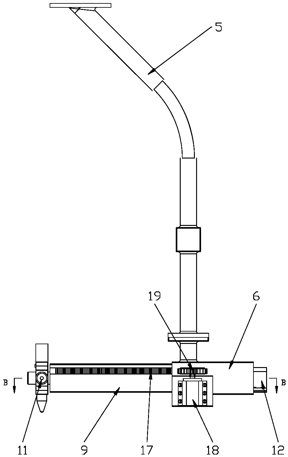 A flexible holding device for parts and assemblies of automobile stamping-welding production line