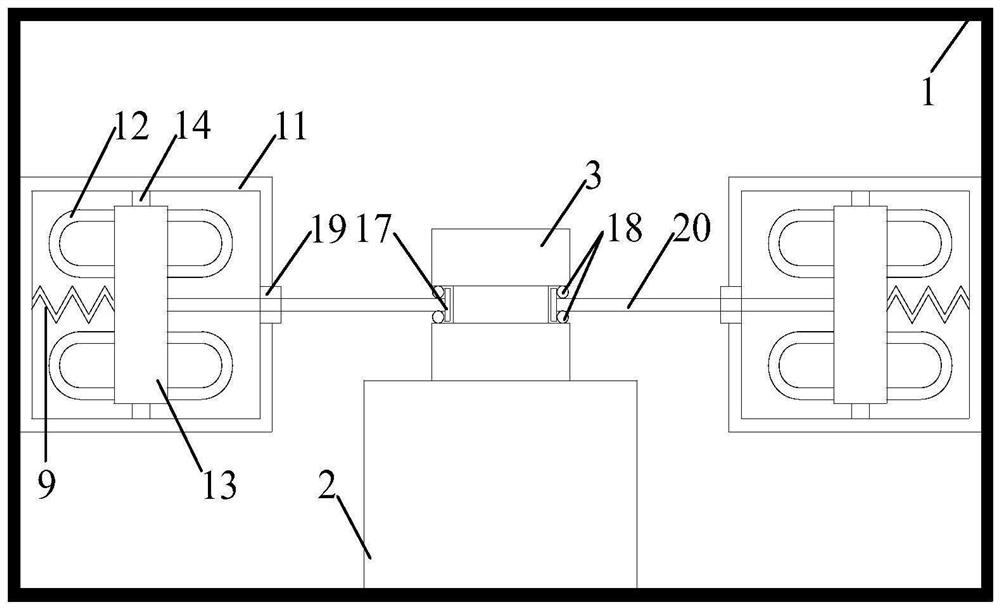 A hydraulic inertial capacity balance tuning vibration damping device