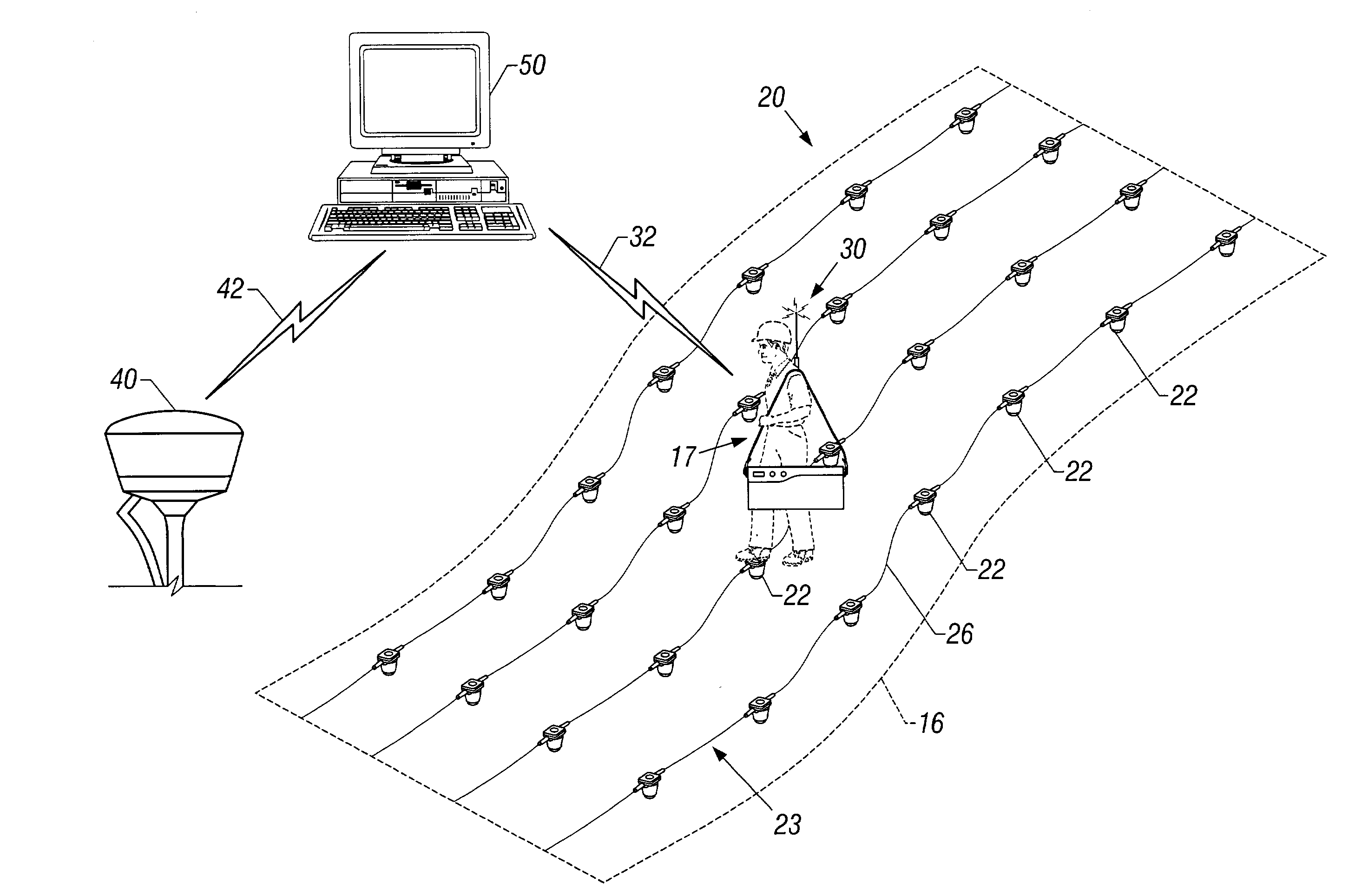 Method of accurately determining positions of deployed seismic geophones