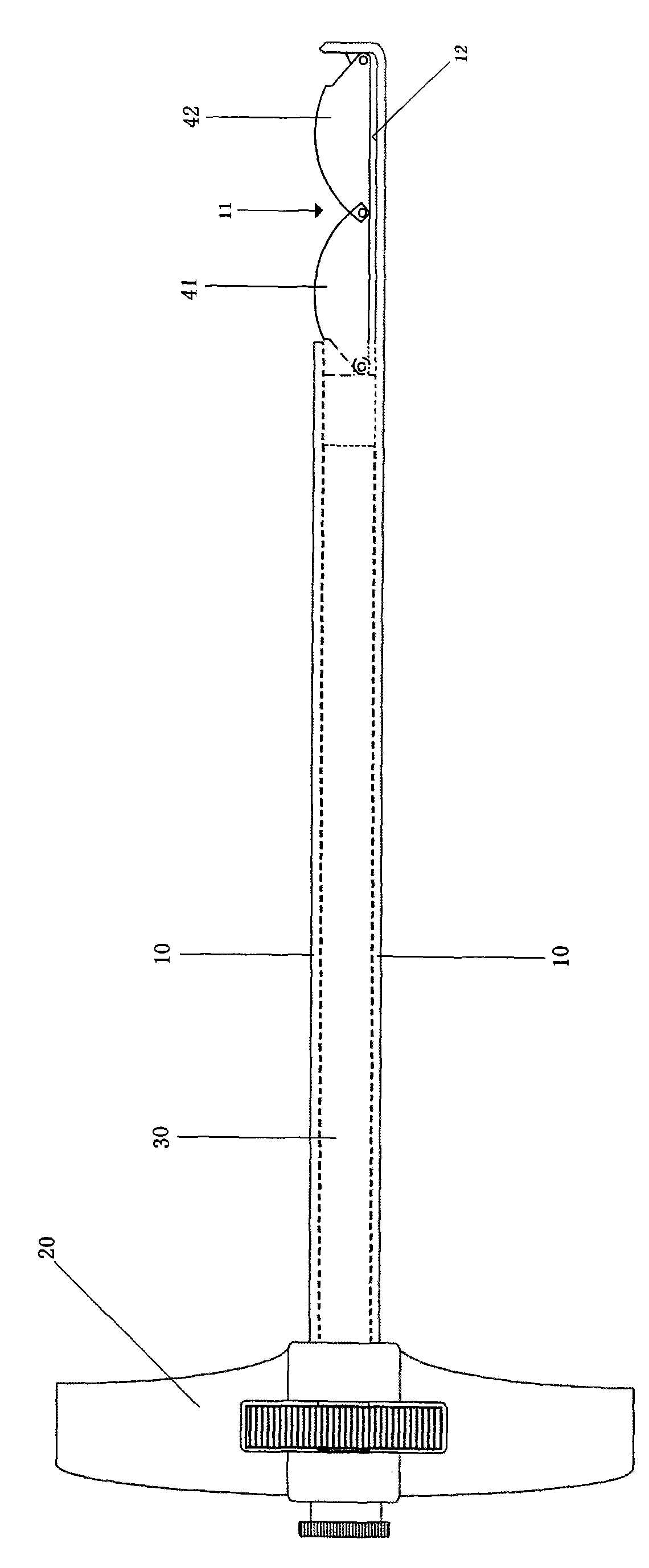 Stealth blade for treating aseptic caput femoris necrosis