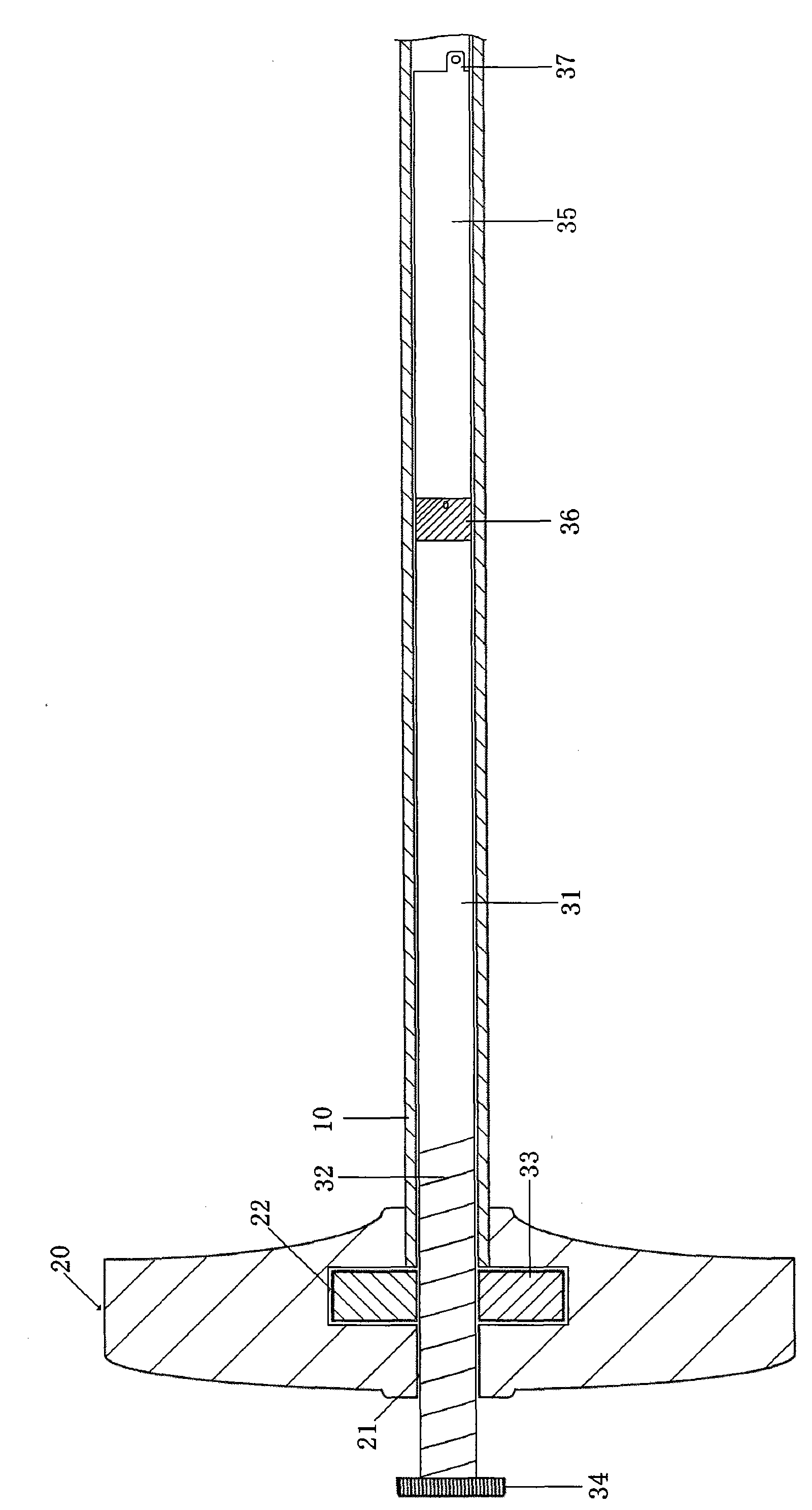 Stealth blade for treating aseptic caput femoris necrosis