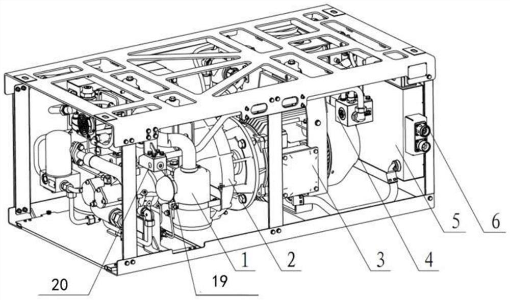 A frequency conversion air supply device for rail transit vehicles