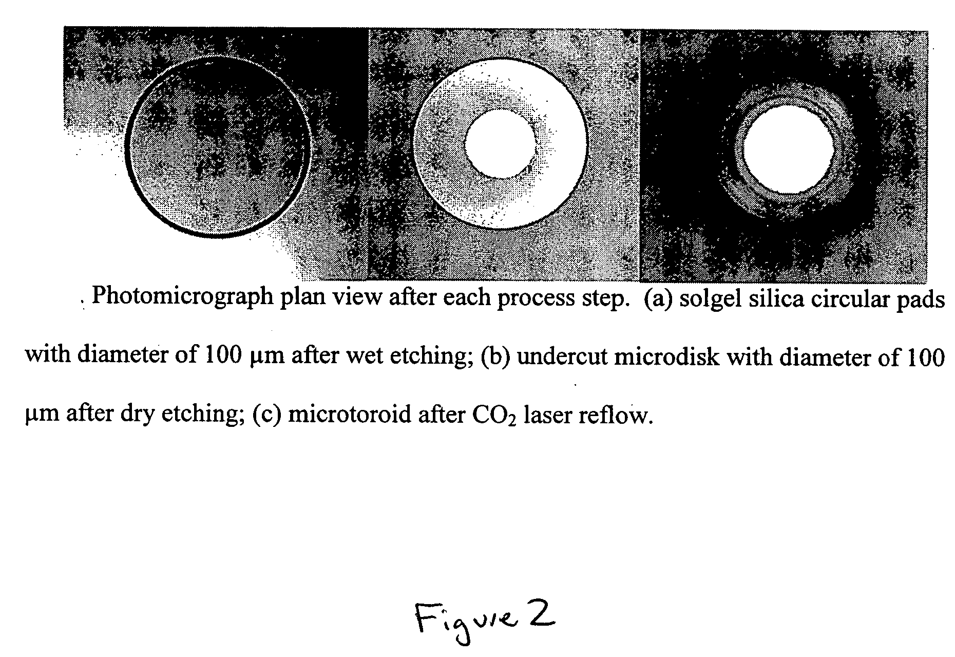 Silica sol gel micro-laser on a substrate and method of fabrication