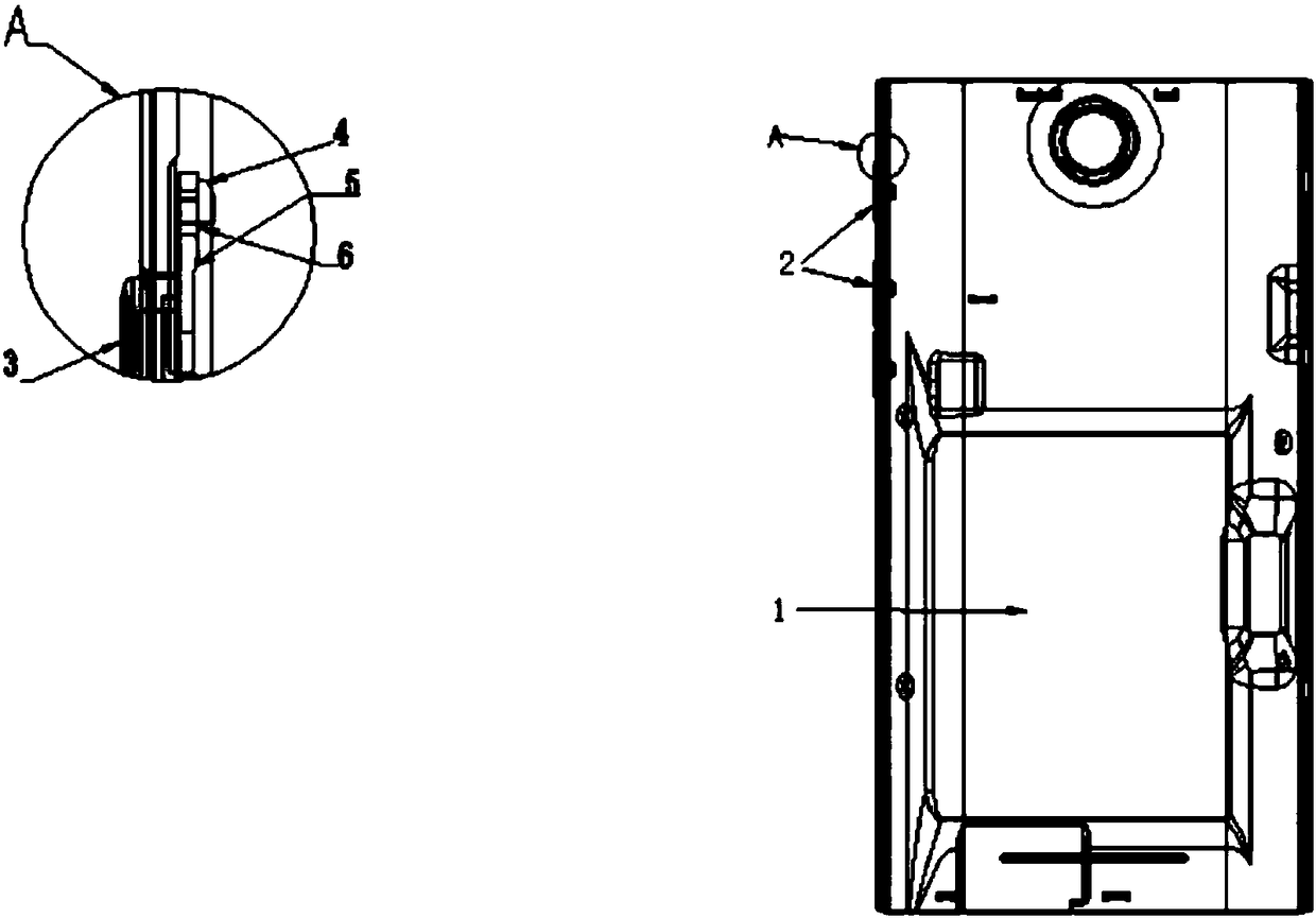 A mobile phone side key assembly structure and a mobile phone side key used for the assembly structure