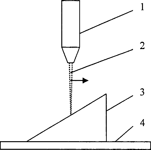 Display method of converting infrared laser path into visible light