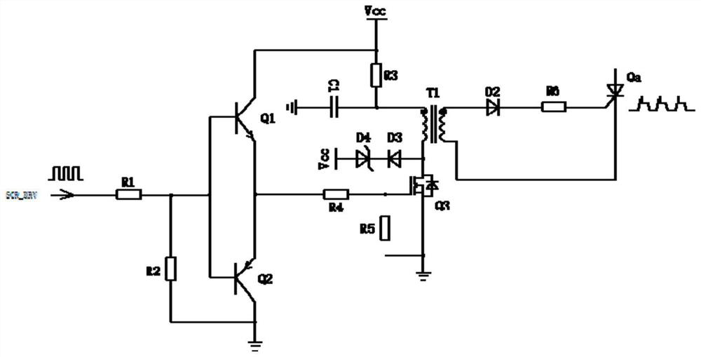 Thyristor driving circuit