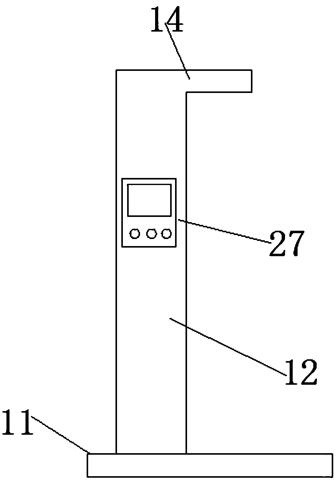 Balance weight device for machine tool