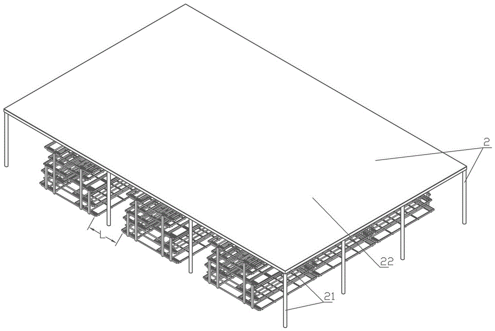 Labor-saving high-integration efficient seedbed and seedling cultivating room