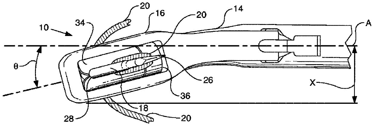 Angled suture passer and method of use thereof