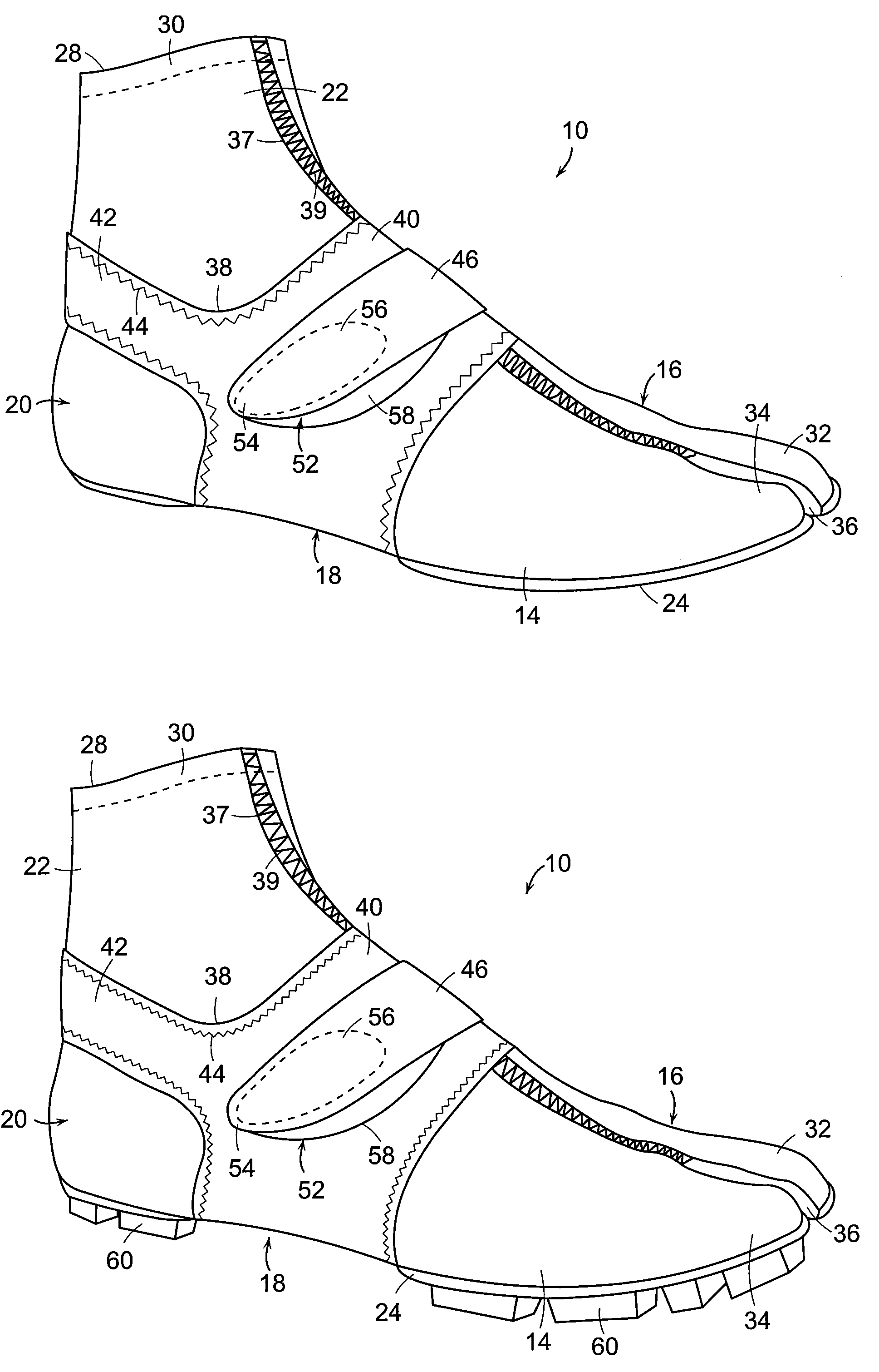 Article of footwear for sand sports