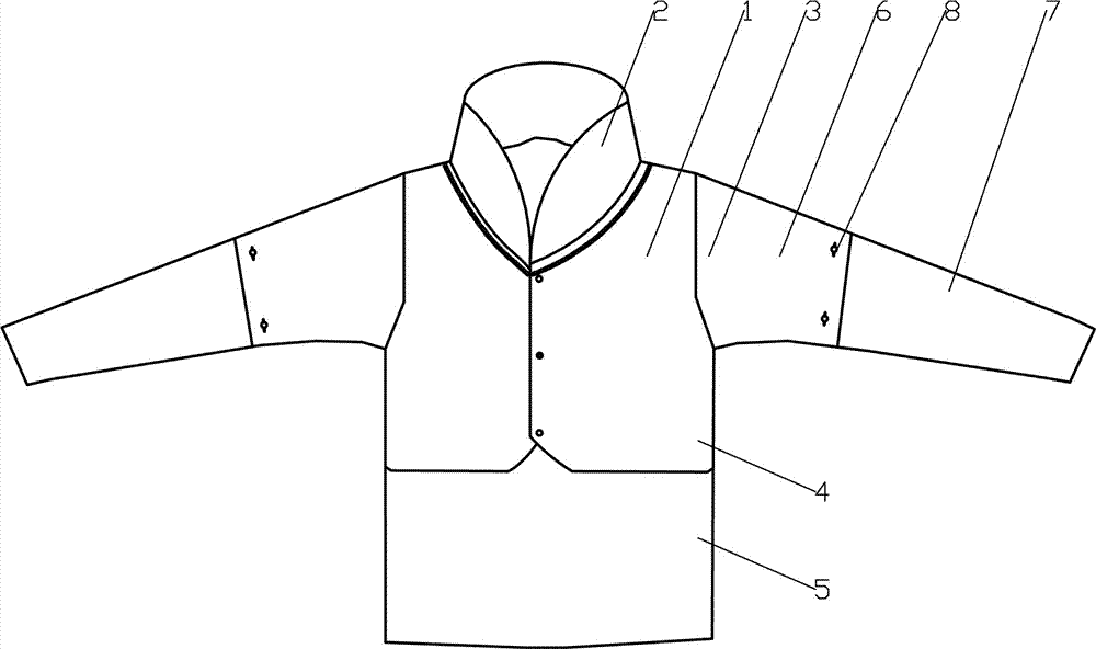 Surgical warm-keeping coat