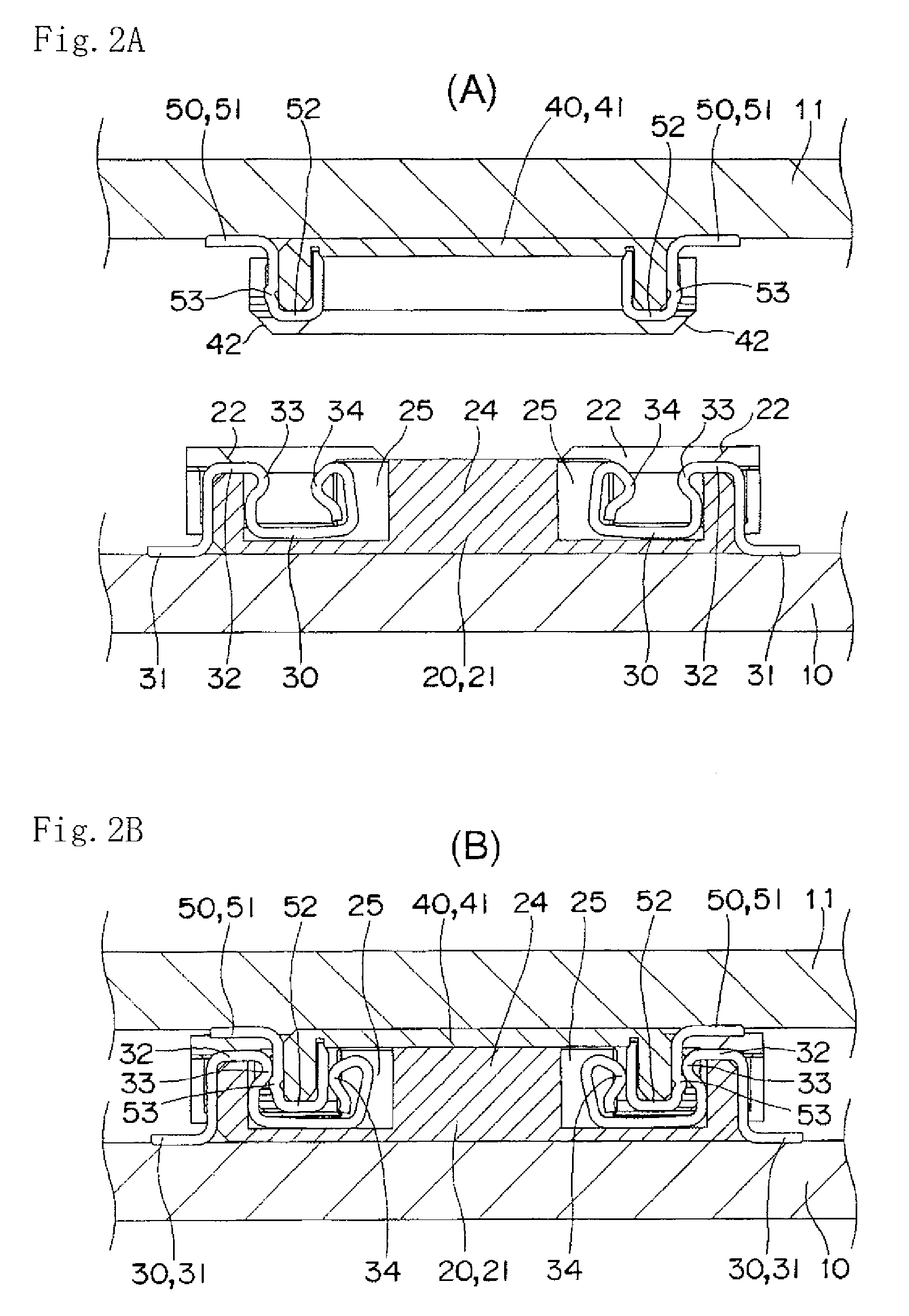 Connector for connecting printed boards having a plug having press-in grooves fitted into a socket