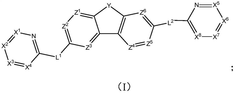 Aromatic heterocyclic compound used as electron transport material and application thereof