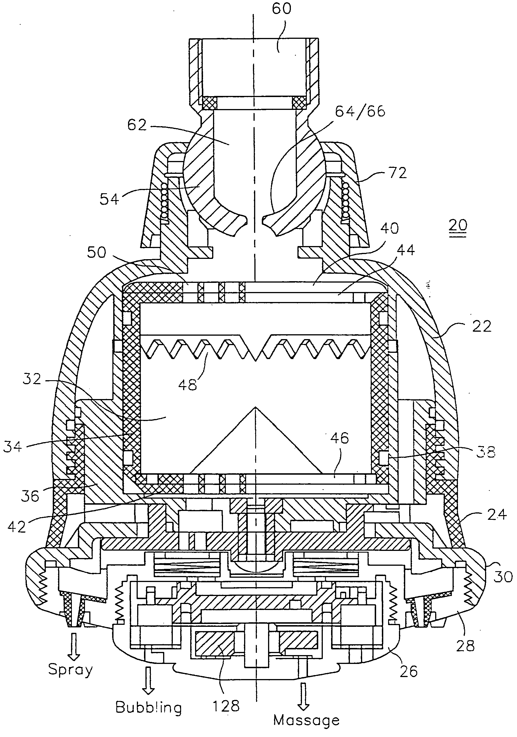 Multi-function showerhead filter system with swivel inlet connection