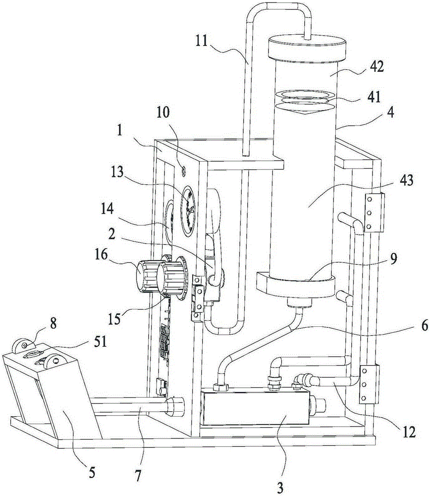 Contact oil spraying device