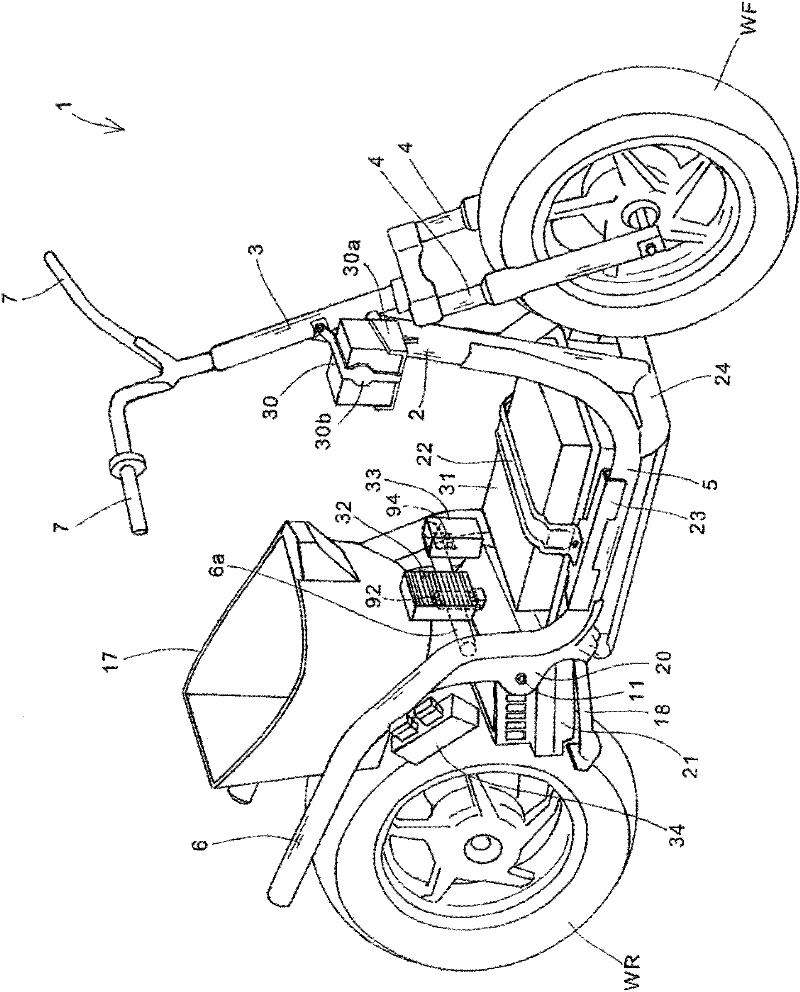 Electric straddled vehicle