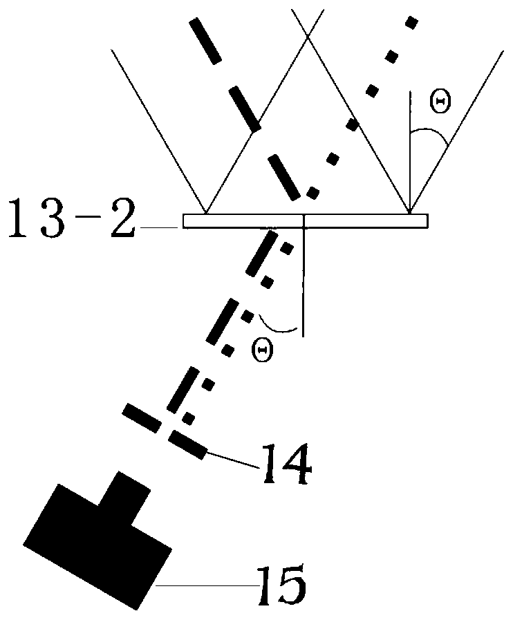 Wave surface measuring system and method based on coaxial interference