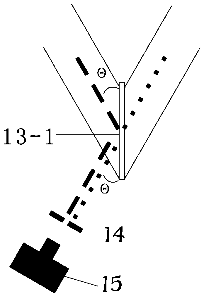 Wave surface measuring system and method based on coaxial interference