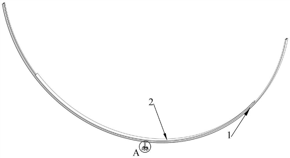 A wire rope traction type large-scale antenna pitch angle adjustment device and its adjustment method